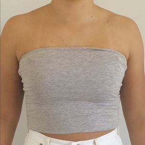 Brandy Melville heather gray tube top